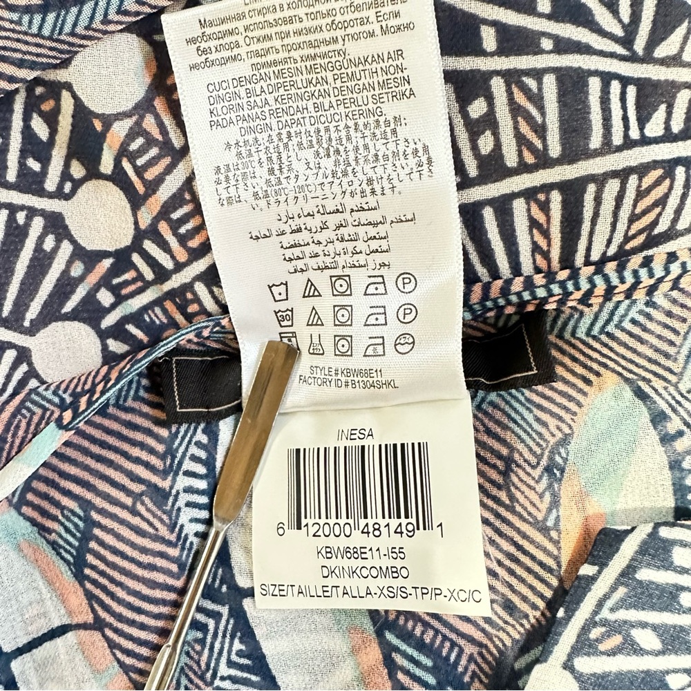 BCBGMaxAzria Beachy Kaftan Dress XS | Boho Festival | Resortwear Coachella Vibe - Picture 9 of 9